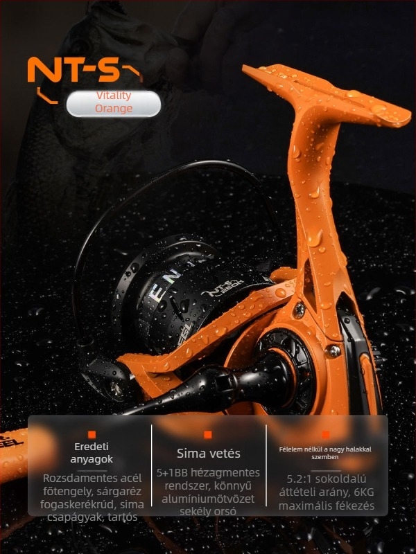 Yongshun új, határokon átnyúló ajánlású NT-S2 Dai Luya forgókerék, erős horgászzsinórkerék rés nélkül