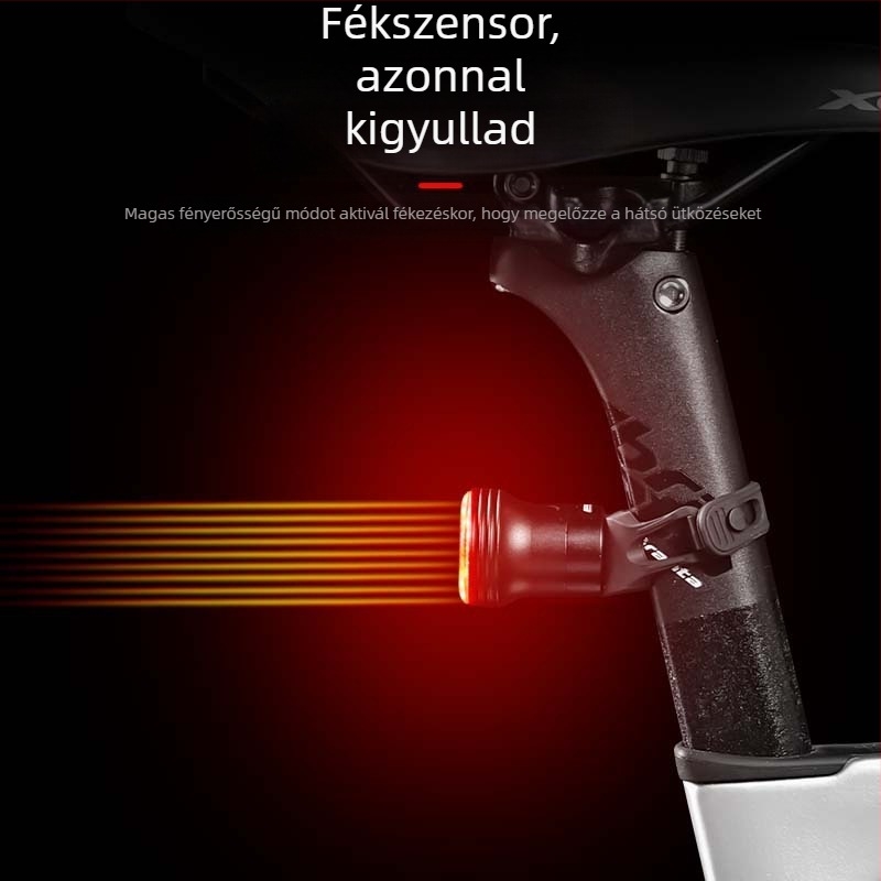 Kerékpárlámpa, Országúti kerékpár, Nagy fényerejű figyelmeztető lámpa, Fékérzékelős hátsó lámpa, Kültéri hegyi kerékpár lámpa