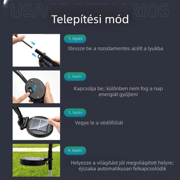 Napelemes Szentjánosbogár lámpa Udvari Kerti Lámpa Határokon Átnyúló Kerti Hangulat Lámpa Új Kültéri Gyeplámpa Lengőlámpa