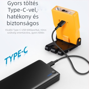 Yinnuo fejlámpa horgászathoz, speciális újratölthető, fejre szerelhető, szuperfényes, mini, ultra könnyű lámpa, kis éjszakai horgászathoz, indukciós sapkás lámpa