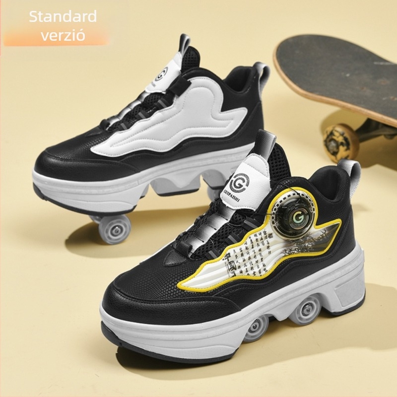 Gyermek futócipők Lányoknak Láthatatlan Négykerekű Zsugorcsizmás Fiúknak Robbanékony Túracipők Lányoknak Új Felnőtt Csigás Általános Iskolás Diákoknak