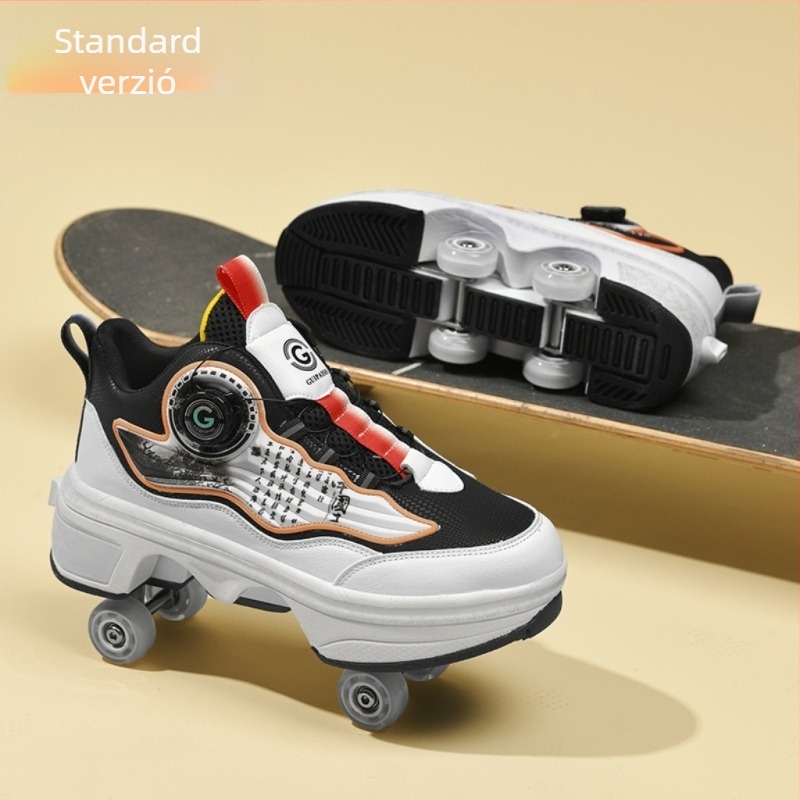 Gyermek futócipők Lányoknak Láthatatlan Négykerekű Zsugorcsizmás Fiúknak Robbanékony Túracipők Lányoknak Új Felnőtt Csigás Általános Iskolás Diákoknak