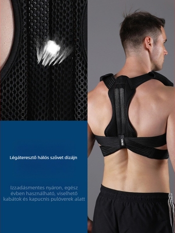 Vbosi testtartás-korrekciós öv tinédzsereknek és felnőtteknek, púposodás elleni acéllemez támasztókorrektor fix gyártó nagykereskedelem