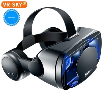 VRGPro VR szemüveg, kék szemvédő, új, nagyméretű fejhallgató, mobiltelefon, virtuális valóság sisak, 3D VR, határokon átnyúló választék