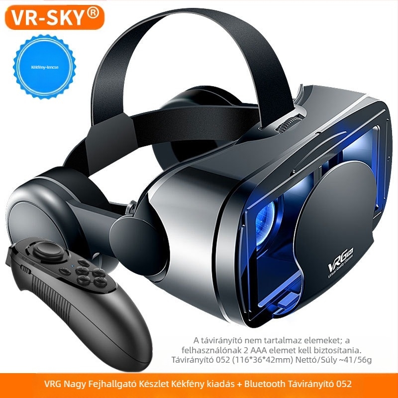 VRGPro VR szemüveg, kék szemvédő, új, nagyméretű fejhallgató, mobiltelefon, virtuális valóság sisak, 3D VR, határokon átnyúló választék