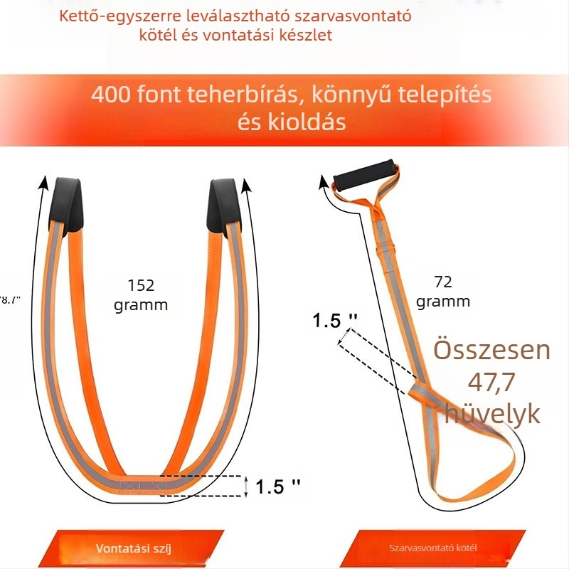 Határokon átnyúló ellátás Vadász szarvas kötél Fényvisszaverő kötött szarvas öv Húzós szarvas kötél Kültéri vadászöv Szarvas kötél