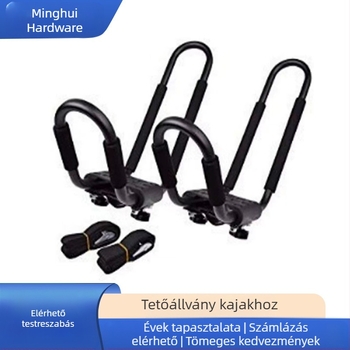 Autótető kajaktartó univerzális snowboard kenu kültéri szörfdeszkához, levehető konzol