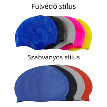 2025 Új fülvédős úszósapka Határokon átnyúló exkluzív vízálló úszósapka TikTok úszófelszerelés kóddal Új, fogyó termék