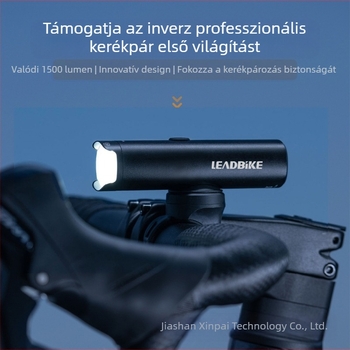 Impression Cycling új termék alumínium ötvözetből készült országúti hegyi kerékpár fényszóró 1500 lumenes nagy fényerejű zseblámpa, fejjel lefelé is használható