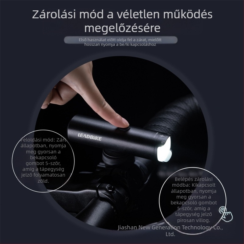 Impression Cycling új termék alumínium ötvözetből készült országúti hegyi kerékpár fényszóró 1500 lumenes nagy fényerejű zseblámpa, fejjel lefelé is használható