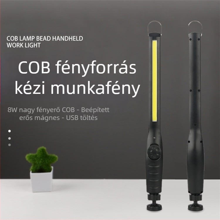 Mágneses LED újratölthető autójavító lámpa karbantartó lámpa LED karbantartó lámpa otthoni, kültéri kempingjavító lámpa vészvilágítás