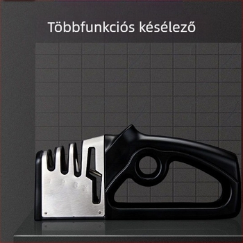 Határokon átnyúló, nagykereskedelmi forgalomban kapható, négy az egyben gyorsélező, konyhakés élező, olló, konyhai eszközök köszörűkő élező