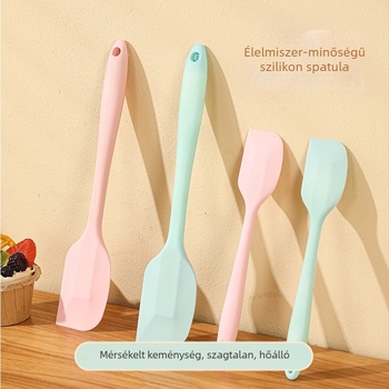 Gyári raktáron szilikon kaparó szilikon magas hőmérsékletnek ellenálló tortakrém spatula kaparó háztartási integrált sütőeszköz