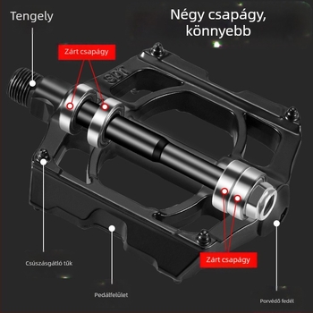 Sipeilin csapágyas hegyikerékpár-pedálok kerékpárpedálok univerzális összecsukható kerékpár országúti kiegészítők