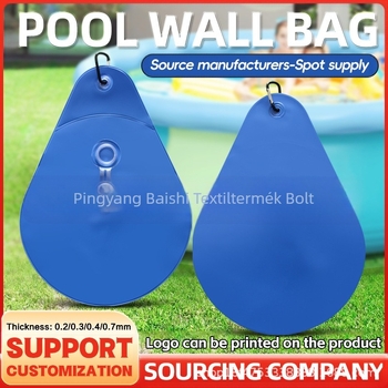 Határokon átnyúló téli úszómedence-takaró akasztózsák Úszómedence-fali zsák Vízcsepp alakú medencetakaró zsák Teherhordó akasztózsák Téli úszómedence