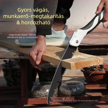 Gyári összecsukható fűrész nagykereskedelem Linyi Zi fa vágás acél háztartási tárgy famegmunkálás hordozható gyors kültéri fakitermelés kézzel készített fűrész