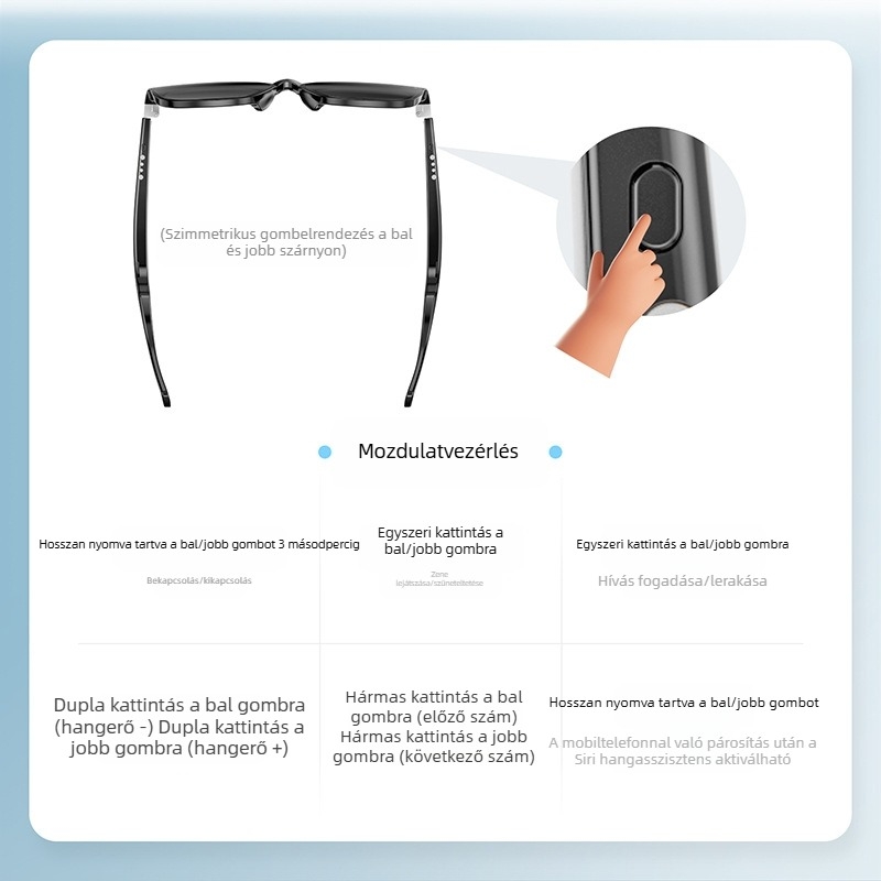 Új okos szemüveg napszemüveg ultraibolya sugárzás elleni napszemüveg okos szemüveg fekete technológia képes beszélni zenehallgatáshoz