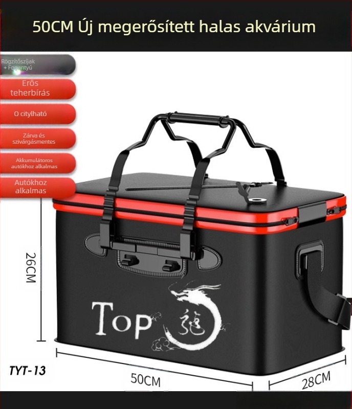 Élő halas vödör horgászvödör multifunkcionális összecsukható vödör halvédő vödör vastagított halasdoboz horgászvödör horgászdoboz nagykereskedelem
