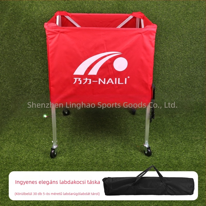 Gyárilag közvetlenül alumínium ötvözetből készült kosárlabda kocsi, labdatároló kocsi, összecsukható, hordozható beltéri és kültéri edzőkocsi