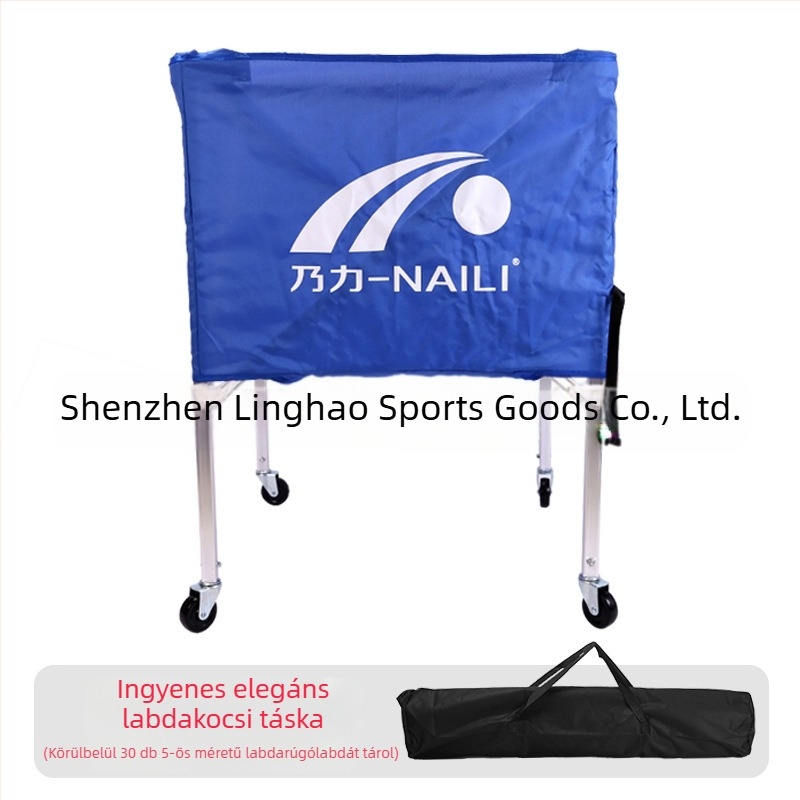 Gyárilag közvetlenül alumínium ötvözetből készült kosárlabda kocsi, labdatároló kocsi, összecsukható, hordozható beltéri és kültéri edzőkocsi