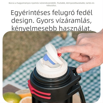 Enme termoszpohár férfi nagy kapacitású termosz vízforraló kültéri új 316 autós háztartási vízforraló meleg vizes palack