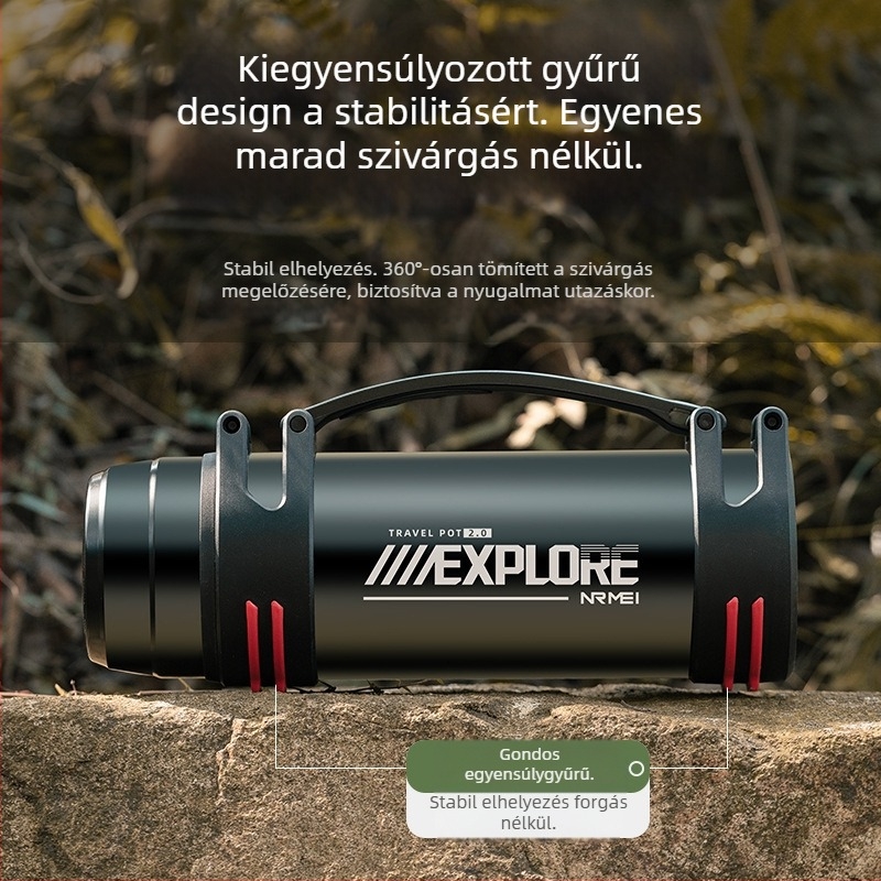 Enme termoszpohár férfi nagy kapacitású termosz vízforraló kültéri új 316 autós háztartási vízforraló meleg vizes palack