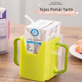 Babatej ivósegéd Gyermek tejpohár tartó Nyomásgátló doboz Nyomásgátló túlcsordulásgátló pohárfedél Hordozható nagy gyerekeknek