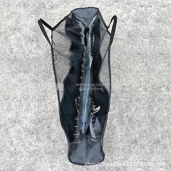 Horgászbajnokság súlyzós halzsák, összecsukható súlyzós halzsák szállítására alkalmas, erős nejlon fogantyúval és vonalzóval