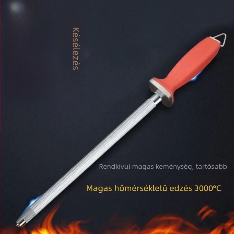 Német minőségű ultrafinom szemcsés késélező pálca hentes professzionális volfrám acél késélező pálca otthoni konyhai késélező pálca