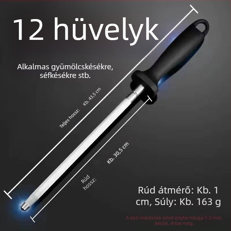 Német minőségű ultrafinom szemcsés késélező pálca hentes professzionális volfrám acél késélező pálca otthoni konyhai késélező pálca