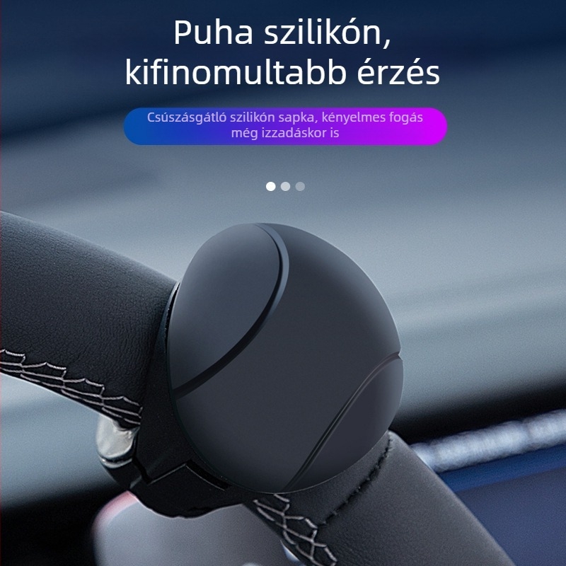 Autó kormánykerék-erősítő labda többfunkciós, csúcskategóriás vezetési tárgy egykezes kormányzási segítség vezetési segítség kreativitás