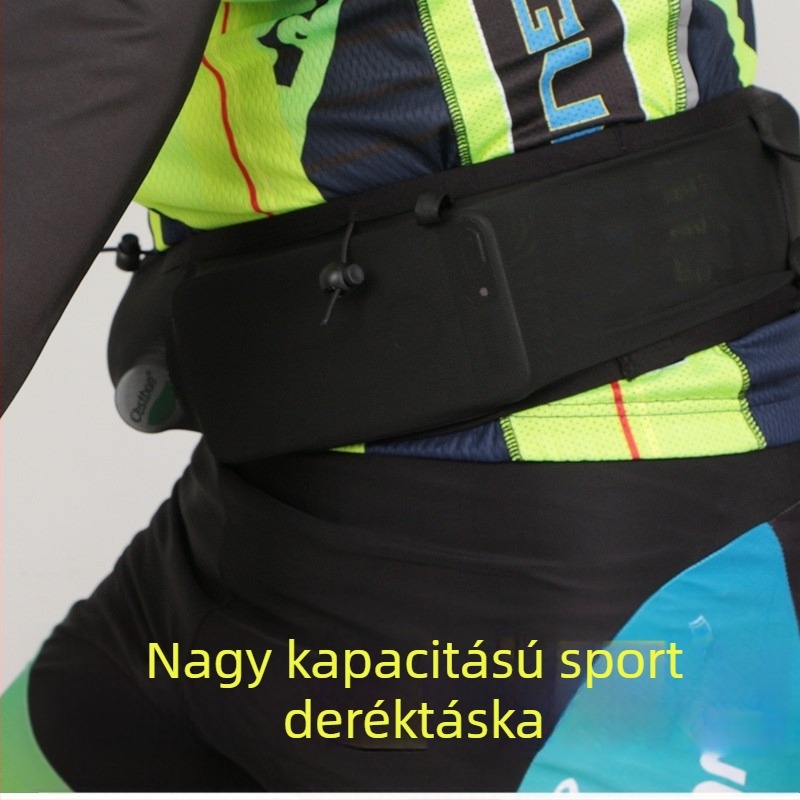 Határokon átnyúló sport deréktáska nagy kapacitású személyes mobiltelefon táska futó deréktáska kerékpározás hegymászás többfunkciós hálós vízforraló táska