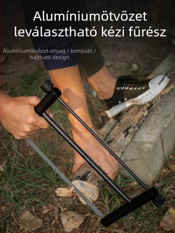 Kültéri multifunkciós kézifűrész hordozható kemping grillező szerszám gyorsan összecsukható fűrészlap Wild Wood kézifűrész