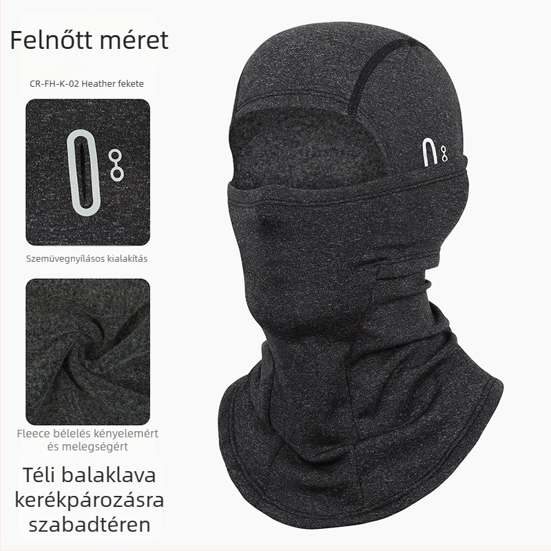 Ruidong határokon átnyúló meleg lovagló fejfedő motorkerékpár polár sapka teljes arcú szélálló hidegálló maszk kültéri arcvédő sál