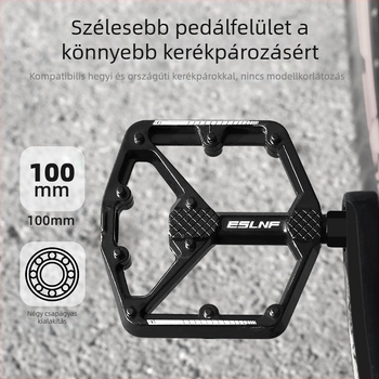 Eslnf kerékpárpedálok hegyi és országúti kerékpárokhoz, alumíniumötvözet pedálok, csúszásmentes, gyors kioldású, dupla csapágyazású, színes