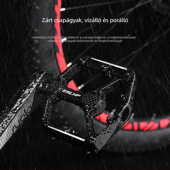 Eslnf kerékpárpedálok hegyi és országúti kerékpárokhoz, alumíniumötvözet pedálok, csúszásmentes, gyors kioldású, dupla csapágyazású, színes