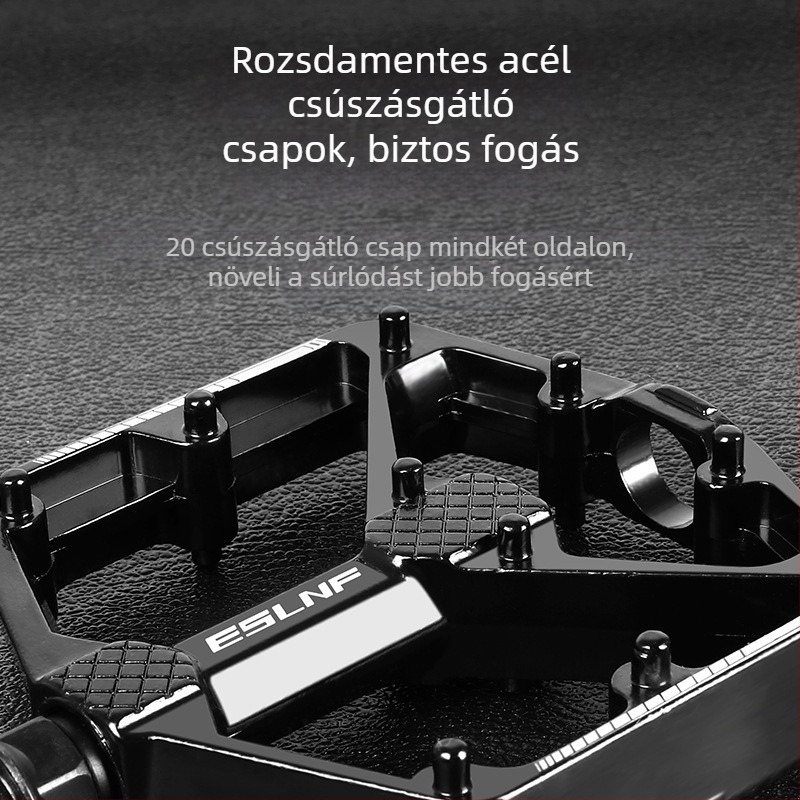 Eslnf kerékpárpedálok hegyi és országúti kerékpárokhoz, alumíniumötvözet pedálok, csúszásmentes, gyors kioldású, dupla csapágyazású, színes