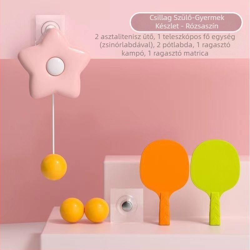 Függesztett asztalitenisz edzőgép gyermekeknek beltéri szülő-gyermek gyakorláshoz érzékelő rendszer műtárgy lebegő látásjavító kéz-szem koordináció