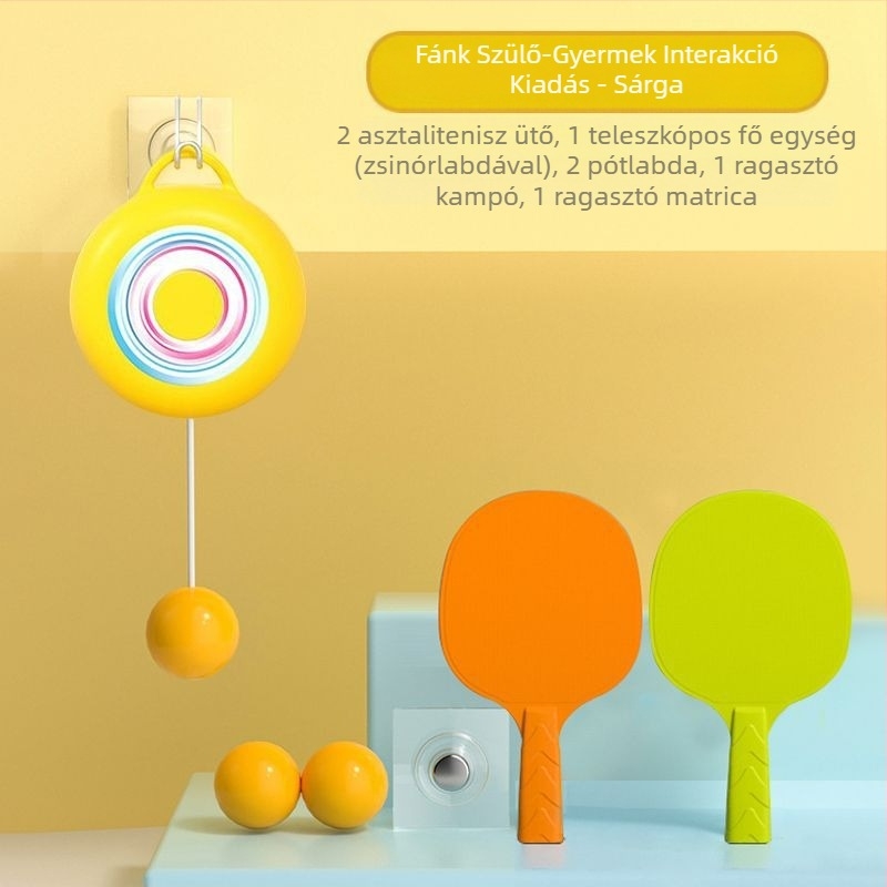 Függesztett asztalitenisz edzőgép gyermekeknek beltéri szülő-gyermek gyakorláshoz érzékelő rendszer műtárgy lebegő látásjavító kéz-szem koordináció