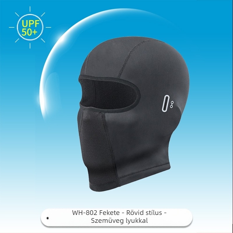 Határokon átnyúló fejfedő motoros maszk nem mozdul el, fényvédő, szélálló jégselyem férfi és női nyári ultraibolya sugárzás elleni motoros fejfedő