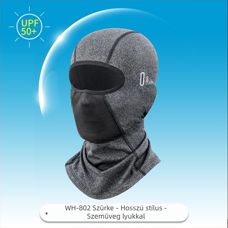 Határokon átnyúló fejfedő motoros maszk nem mozdul el, fényvédő, szélálló jégselyem férfi és női nyári ultraibolya sugárzás elleni motoros fejfedő