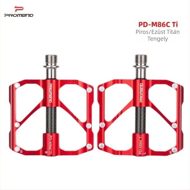 PROMEND titán tengelyű karbon csöves kerékpárpedál 86T hegyi kerékpár 3 Peilin pedál országúti kerékpárpedál