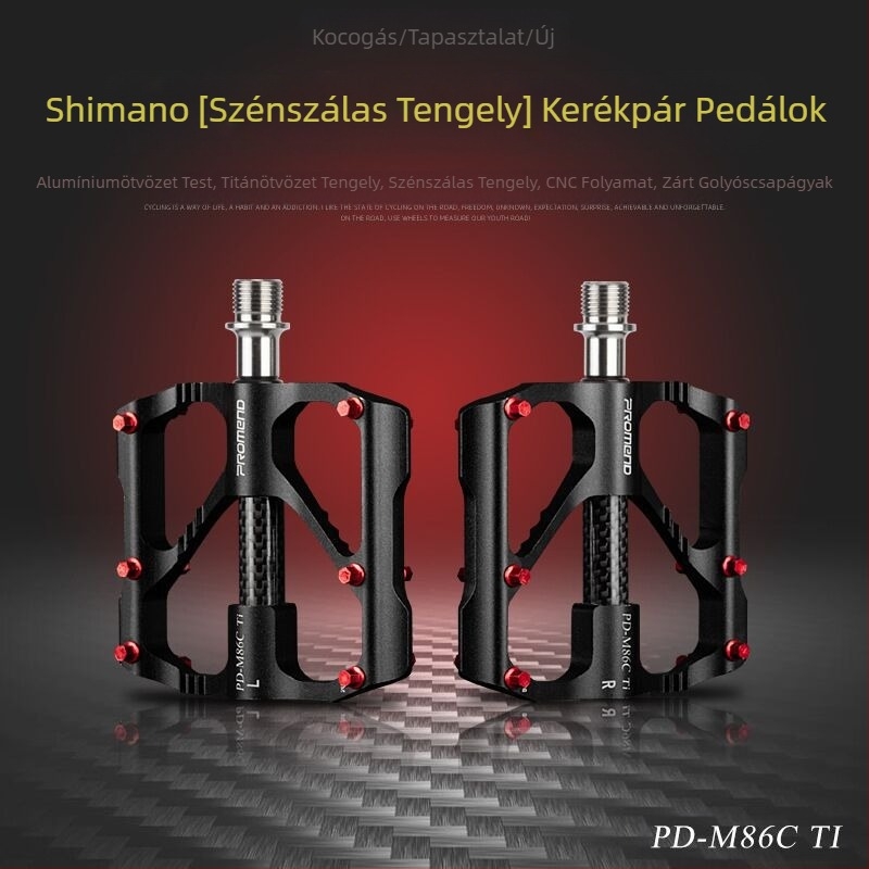 PROMEND titán tengelyű karbon csöves kerékpárpedál 86T hegyi kerékpár 3 Peilin pedál országúti kerékpárpedál
