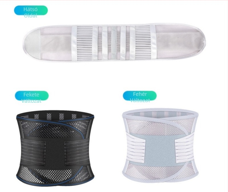 Orvosi minőségű acéllemez forró nyomású sportvédelem ágyéki porckorong ülő fix ágyéki gerinc fitnesz futó deréköv