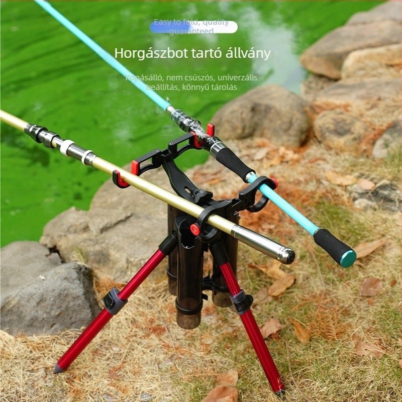 Dupla Erőd horgászbot háromszög konzol alumínium ötvözetből hordozható Luya bot konzol horgászbot konzol tengeri bot akkumulátoros konzol