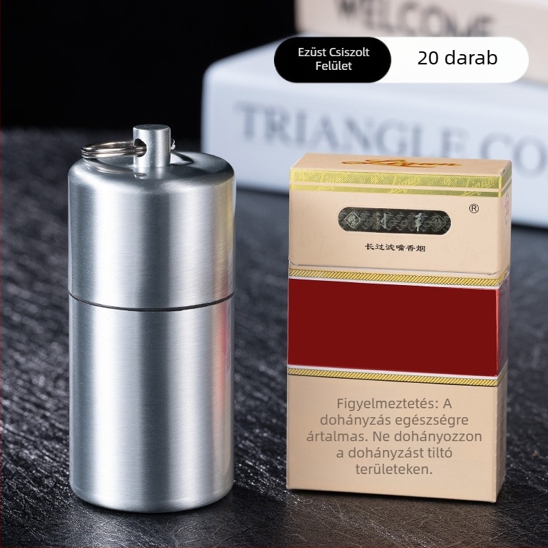 YF815 hordozható függőgyűrű fém nedvességálló cigarettadoboz lezárt cigarettatartó gyár határokon átnyúló nagykereskedelmi teáskanna