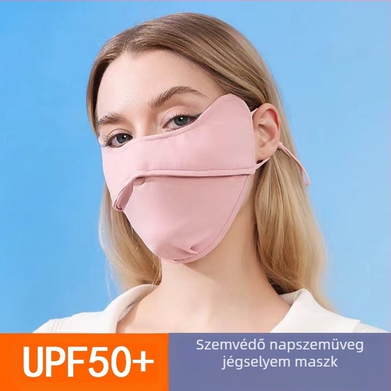 Jiaoshi nejlon eredeti fonalból készült szemszögből készült napvédő maszk női lélegző jégselyem anti-ultraibolya háromdimenziós napvédő maszk