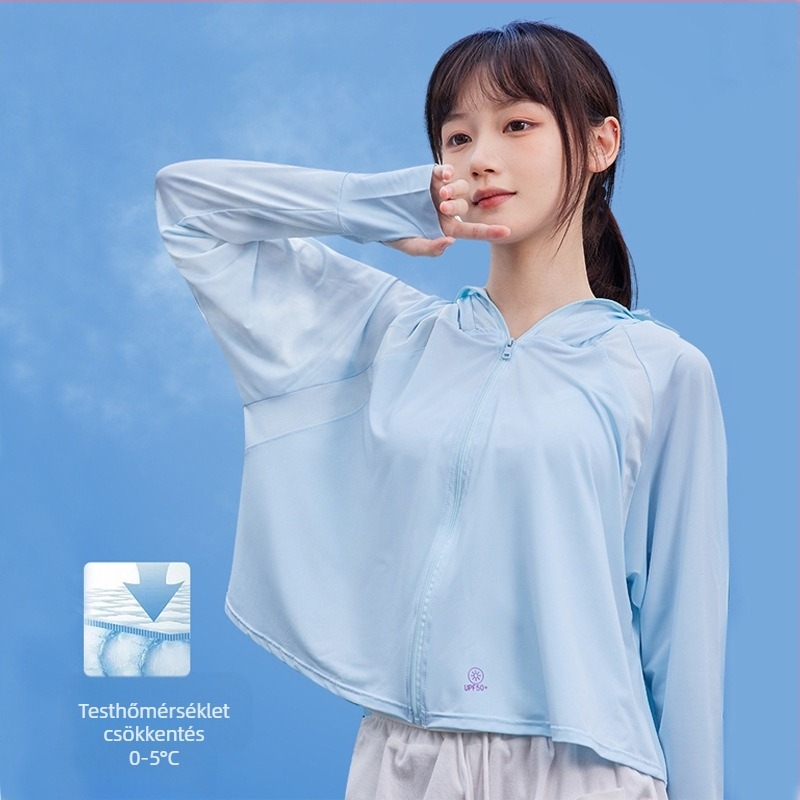 2025 új Upf50+ vinil jég selyem napvédő ruházat nőknek UV-szűrős bőrruházat napvédő ruházat nőknek