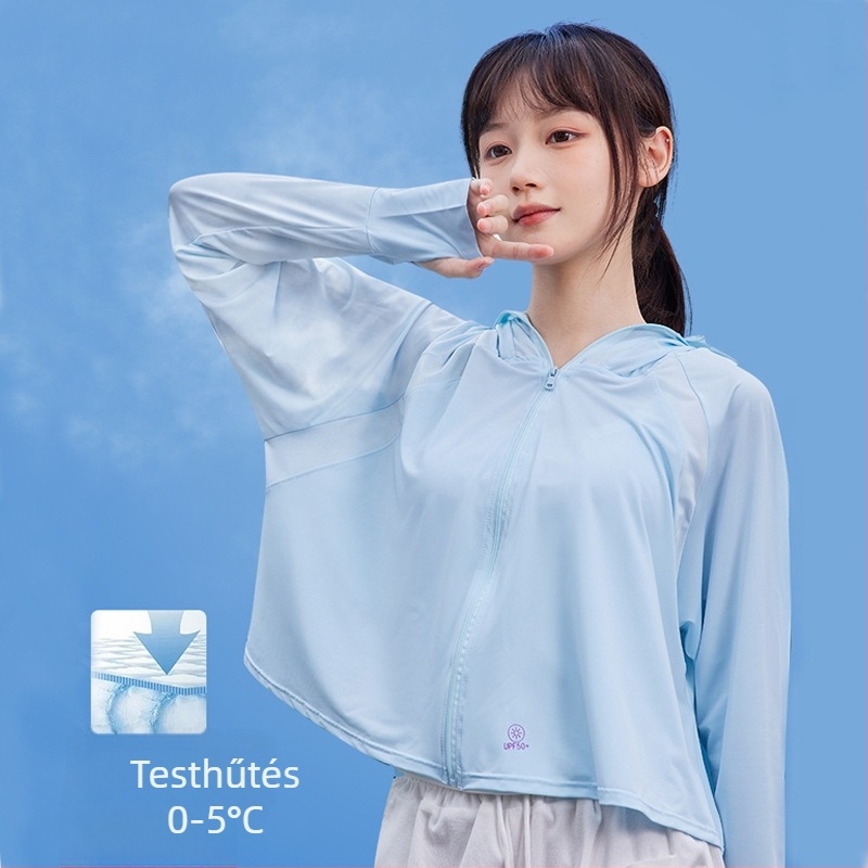 2025 új Upf50+ vinil jég selyem napvédő ruházat nőknek UV-szűrős bőrruházat napvédő ruházat nőknek