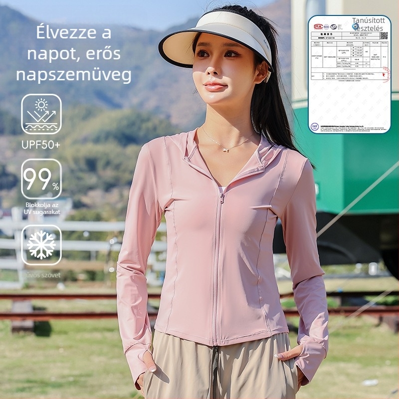 2025 új Upf50+ vinil jég selyem napvédő ruházat nőknek UV-szűrős bőrruházat napvédő ruházat nőknek